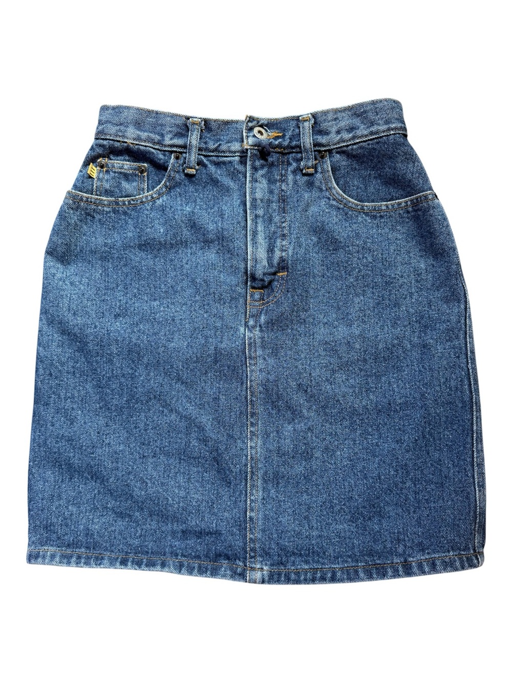 Vintage 90s Esprit High Waisted Denim Mini Skirt